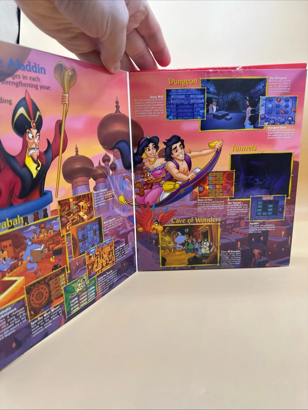 Disney's MathQuest with Aladdin CD-ROM PC Game Ages 6-9 Learning Disney Big Boxm
